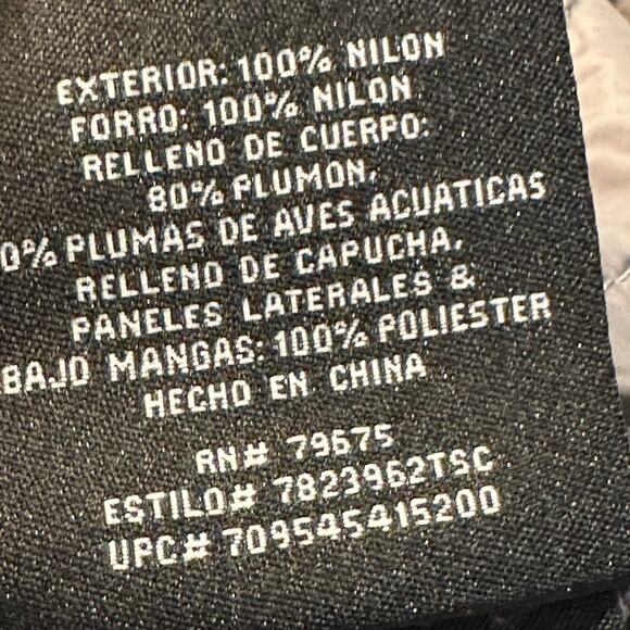 London Fog Lightweight Packable Gray Down Filled Hooded Full Zip Jacket Small - Picture 9 of 10